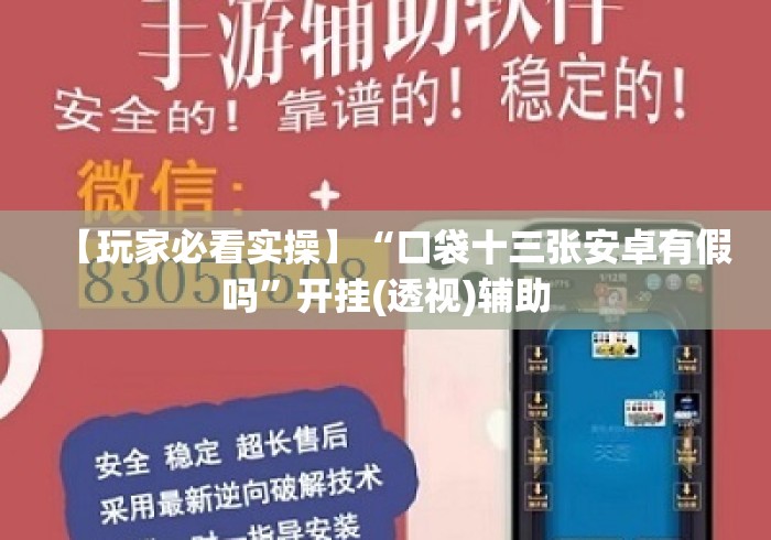 【玩家必看实操】“口袋十三张安卓有假吗”开挂(透视)辅助